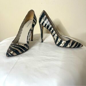 Emporio Armani Women’s Animal Print Pointy Toe Stiletto High‎ Heel Shoes Sz 39
